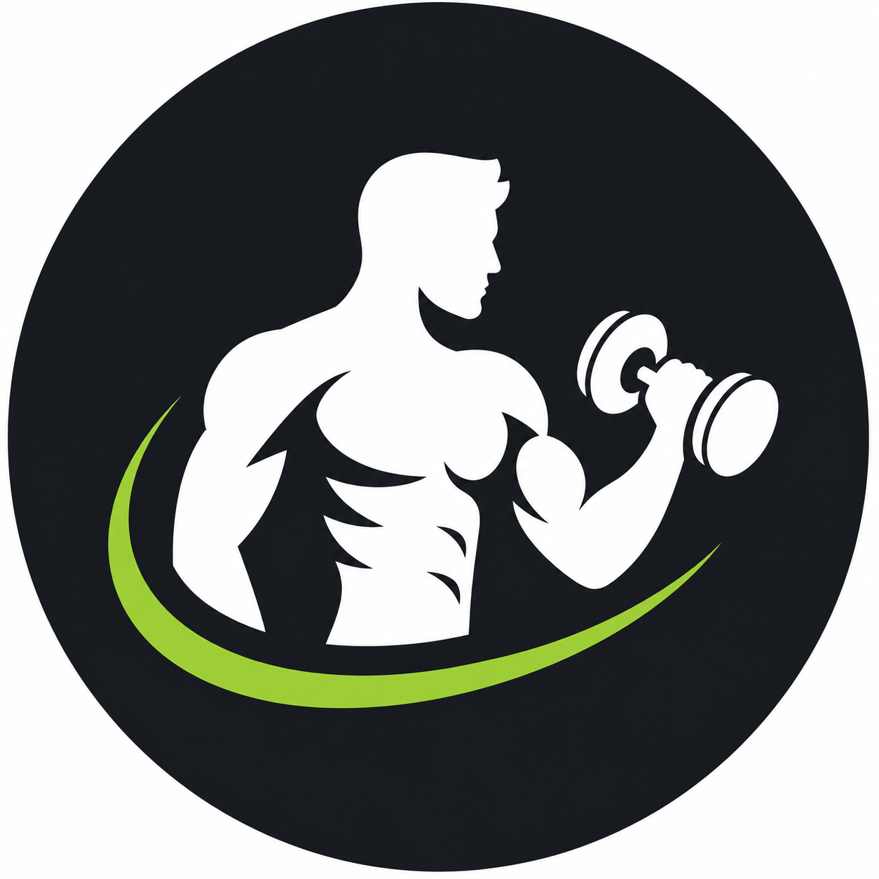 Muscle building workout in modern gym